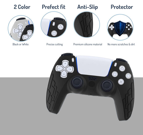 PS5 Controller Skin, Non-Slip Silicone Protective Cover case Compatible with Playstation 5 Wireless/Wired Gamepad Controller