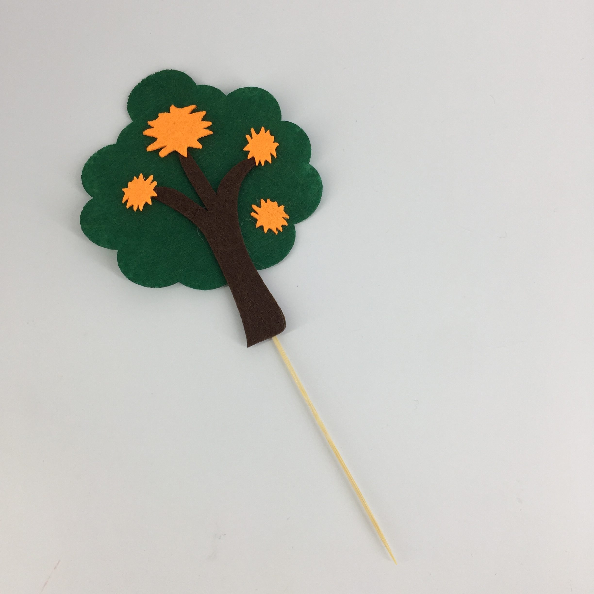 Woodland Green Trees Cake Topper