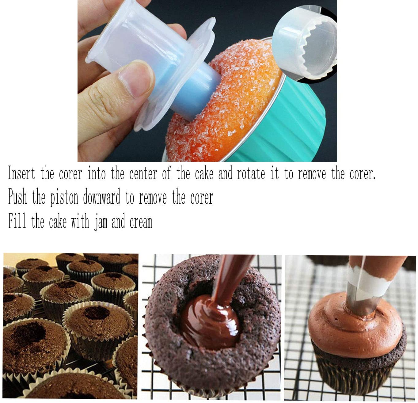 Cupcake Plunger Cutter Pastry Corer