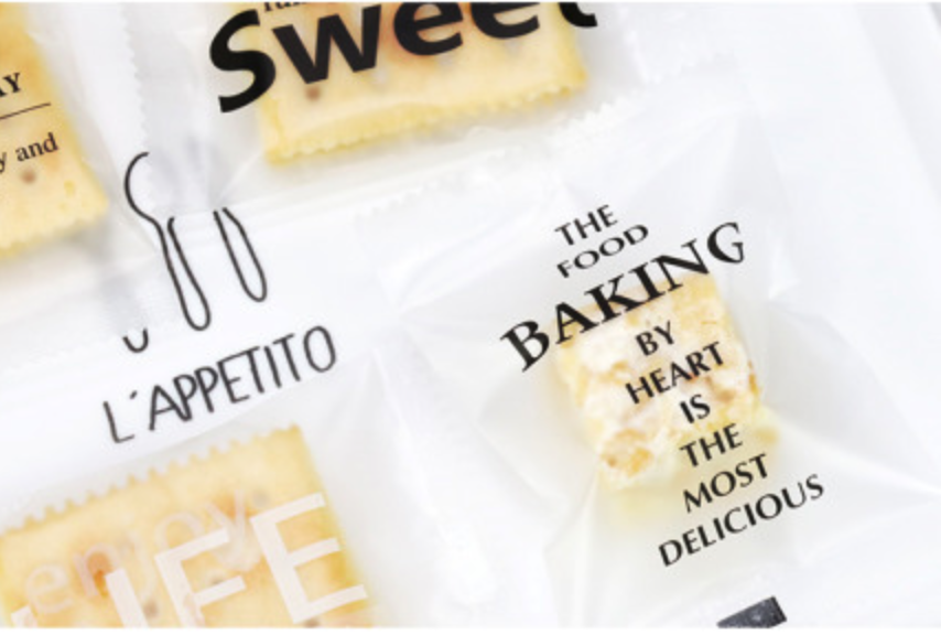 Single cookie packaging Wording Design Heat Seal Bags