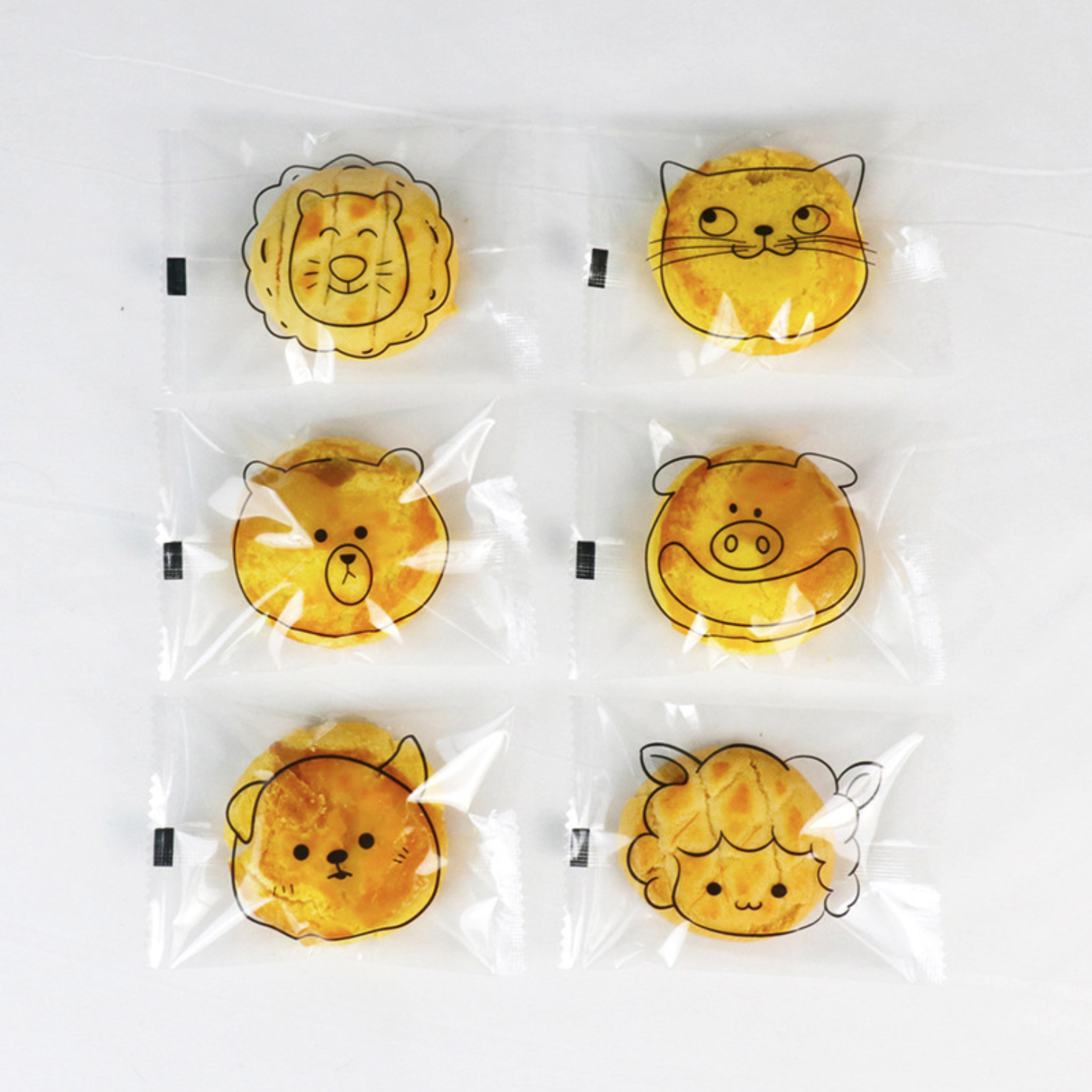 single cookie packaging animal design Heat Seal Bags