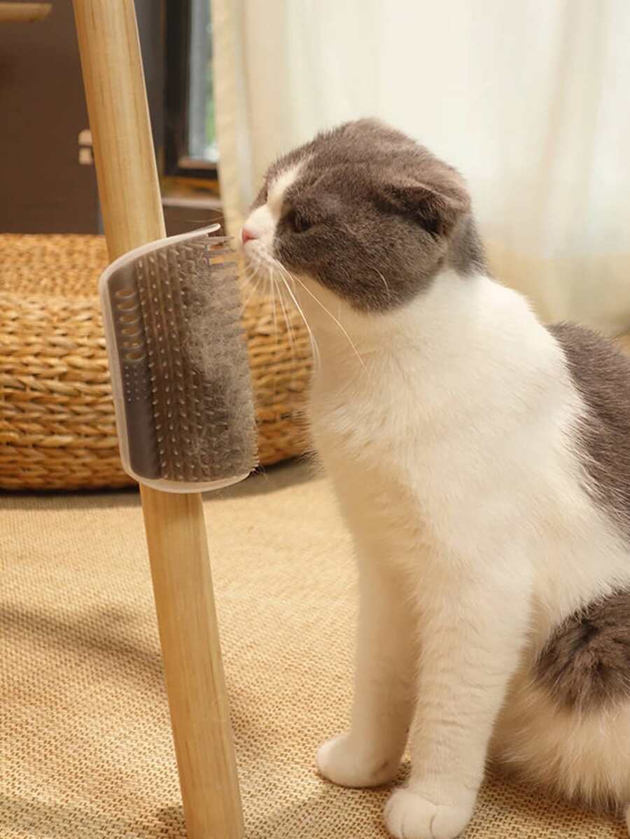 Cat corner scratcher Cat Self Groomer Brush