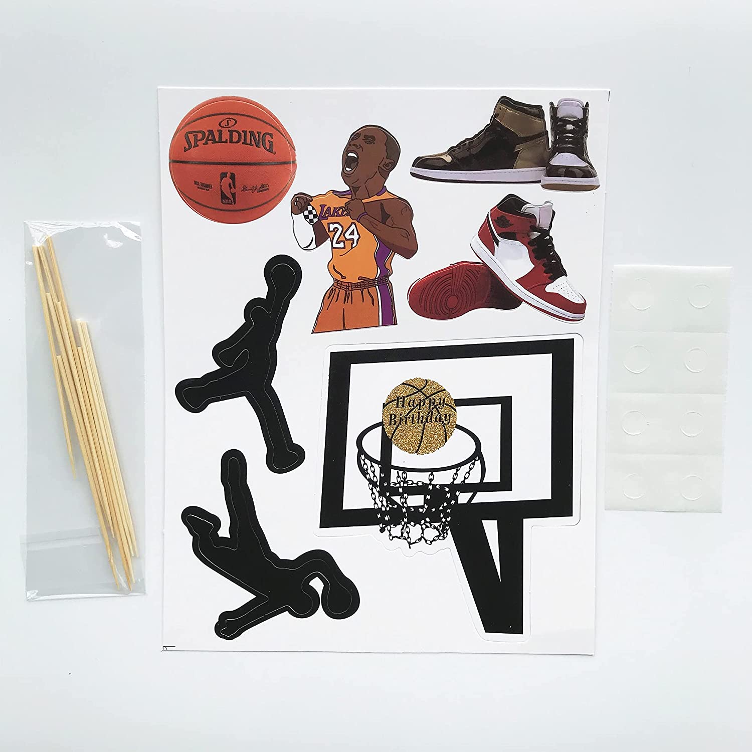 Basketball cake toppers