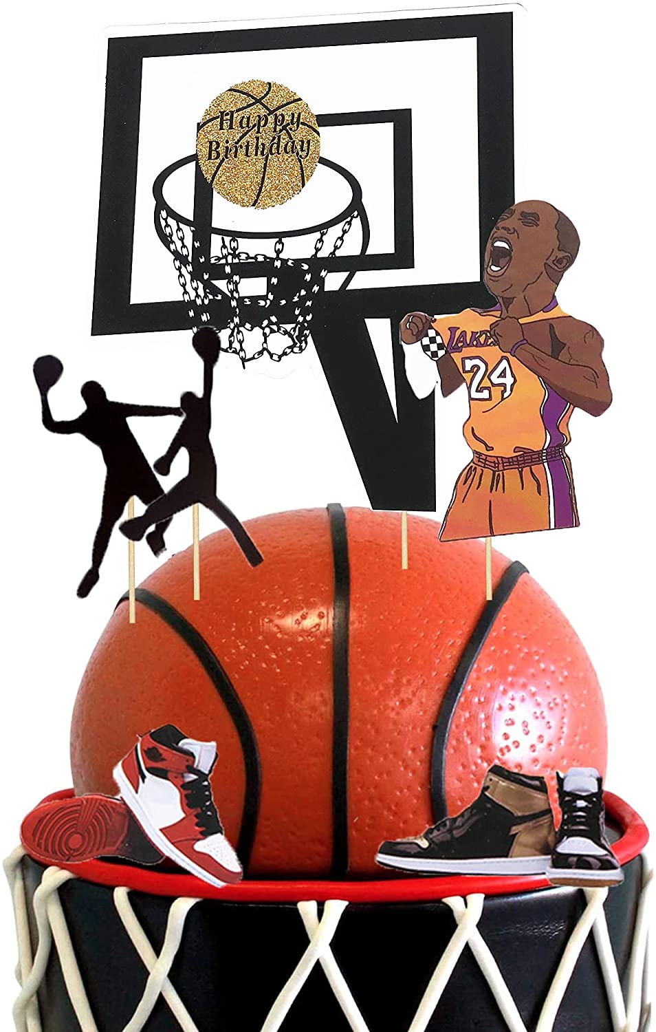 Basketball cake toppers