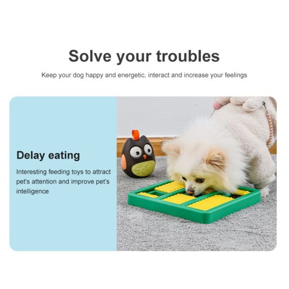 Dog puzzle toys Anxiety Relief Slow Feeder Dog Toys (Blue)