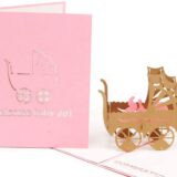 3D Pop Up Congrats Greeting Cards for Newborn Babies Gifts New Parents
