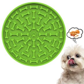 Treat Mat Dog Lick Mat or Cat Lick Mat | Cat Slow Feeder or Dog Slow Feeder | Perfect Dog Licking Mat & Cat Puzzle Feeder | Dog Enrichment Toy Alternative to Dog Slow Feeder Bowl